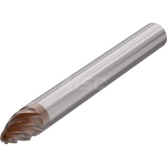 Tapered End Mill: 20 ° per Side, 0.0843″ Small Dia, 0.4252″ LOC, 6 Flutes, Solid Carbide, Tapered End HXT Finish, Series JH726