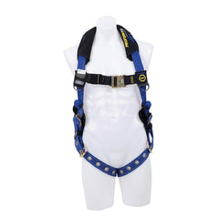 Fall Protection Harnesses: 400 Lb, Single D-Ring Style, Size X-Large, For General Industry, Back