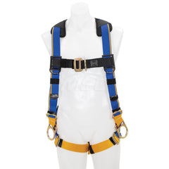 Fall Protection Harnesses: 400 Lb, Back and Side D-Rings Style, Size X-Large, For Positioning, Back & Hips