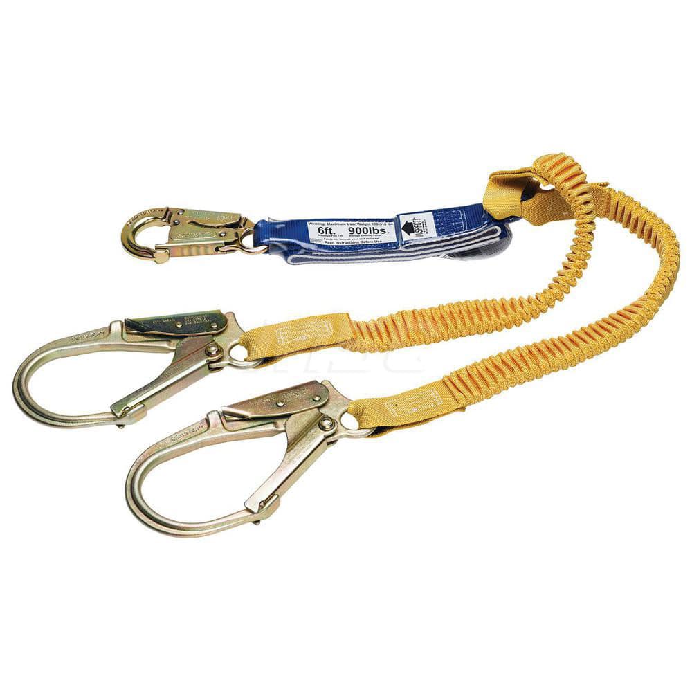 Lanyards & Lifelines; Load Capacity: 5000 lb; Construction Type: Webbing; Harness Type: Ladder Climbing; Lanyard End Connection: Snap Hook; Anchorage End Connection: Snap Hook; Length Ft.: 6.00