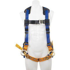 Fall Protection Harnesses: 400 Lb, Back and Side D-Rings Style, Size Medium & Large, For Positioning, Back & Hips