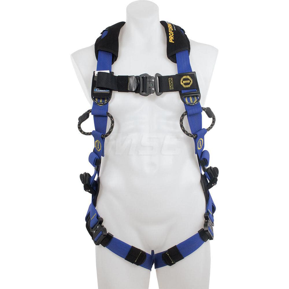 Fall Protection Harnesses: 400 Lb, Single D-Ring Style, Size Small, For Climbing, Back