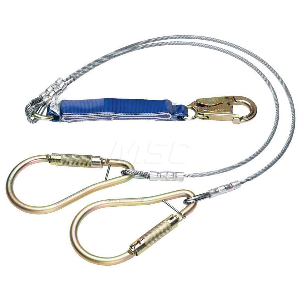 Lanyards & Lifelines; Load Capacity: 5000 lb; Construction Type: Webbing; Harness Type: Ladder Climbing; Lanyard End Connection: Snap Hook; Anchorage End Connection: Carabiner; Length Ft.: 6.00