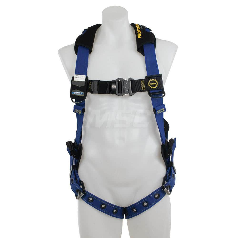 Fall Protection Harnesses: 400 Lb, Single D-Ring Style, Size X-Large, For General Industry, Back