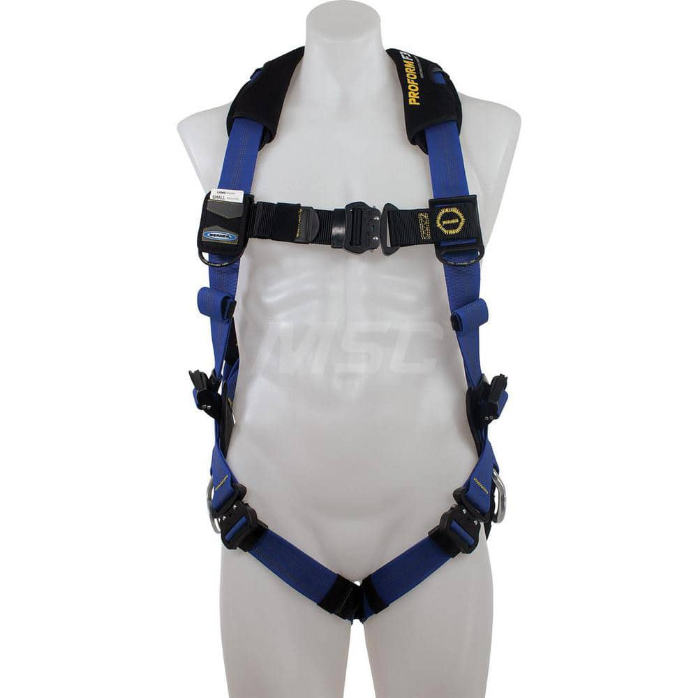 Fall Protection Harnesses: 400 Lb, Single D-Ring Style, Size Small, For Positioning, Back