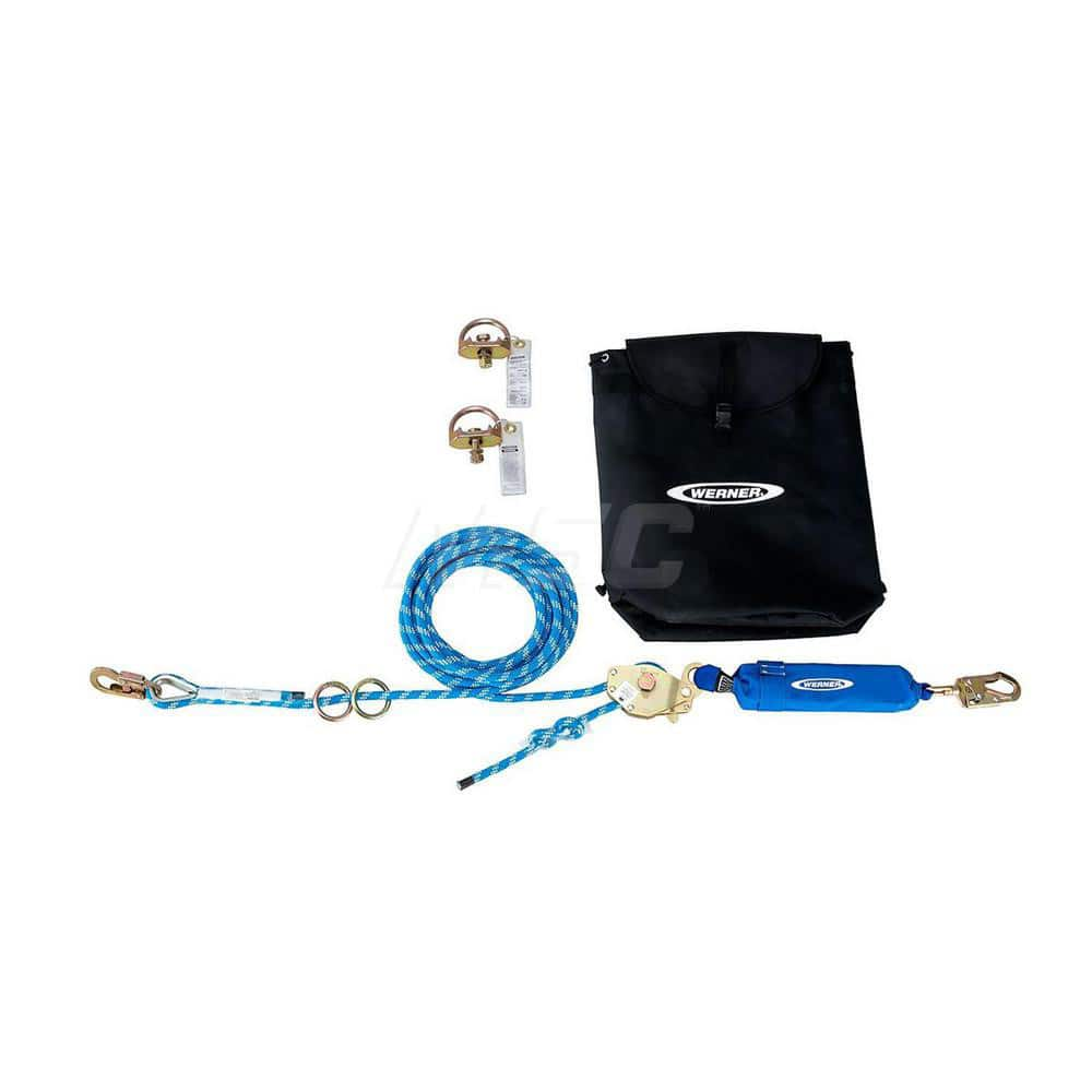 Horizontal Lifeline Systems; Length (Feet): 60 ft; Material: Kernmantle Rope; End Connections: Snap Hook; Maximum Number Of Users: 2; Lifeline Length: 60 ft; Lifeline Material: Kernmantle Rope