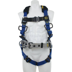 Fall Protection Harnesses: 400 Lb, Single D-Ring Style, Size Medium & Large, For Climbing & Construction, Back