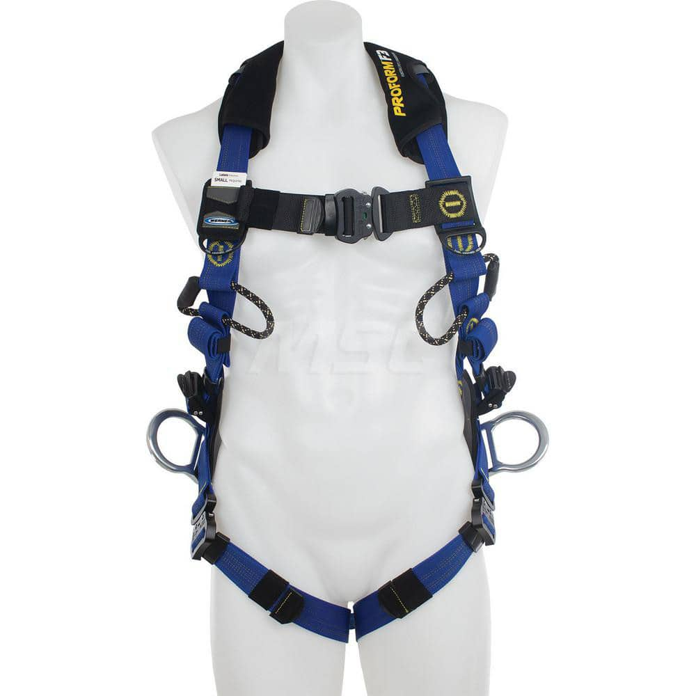 Fall Protection Harnesses: 400 Lb, Single D-Ring Style, Size X-Large, For Climbing & Positioning, Back