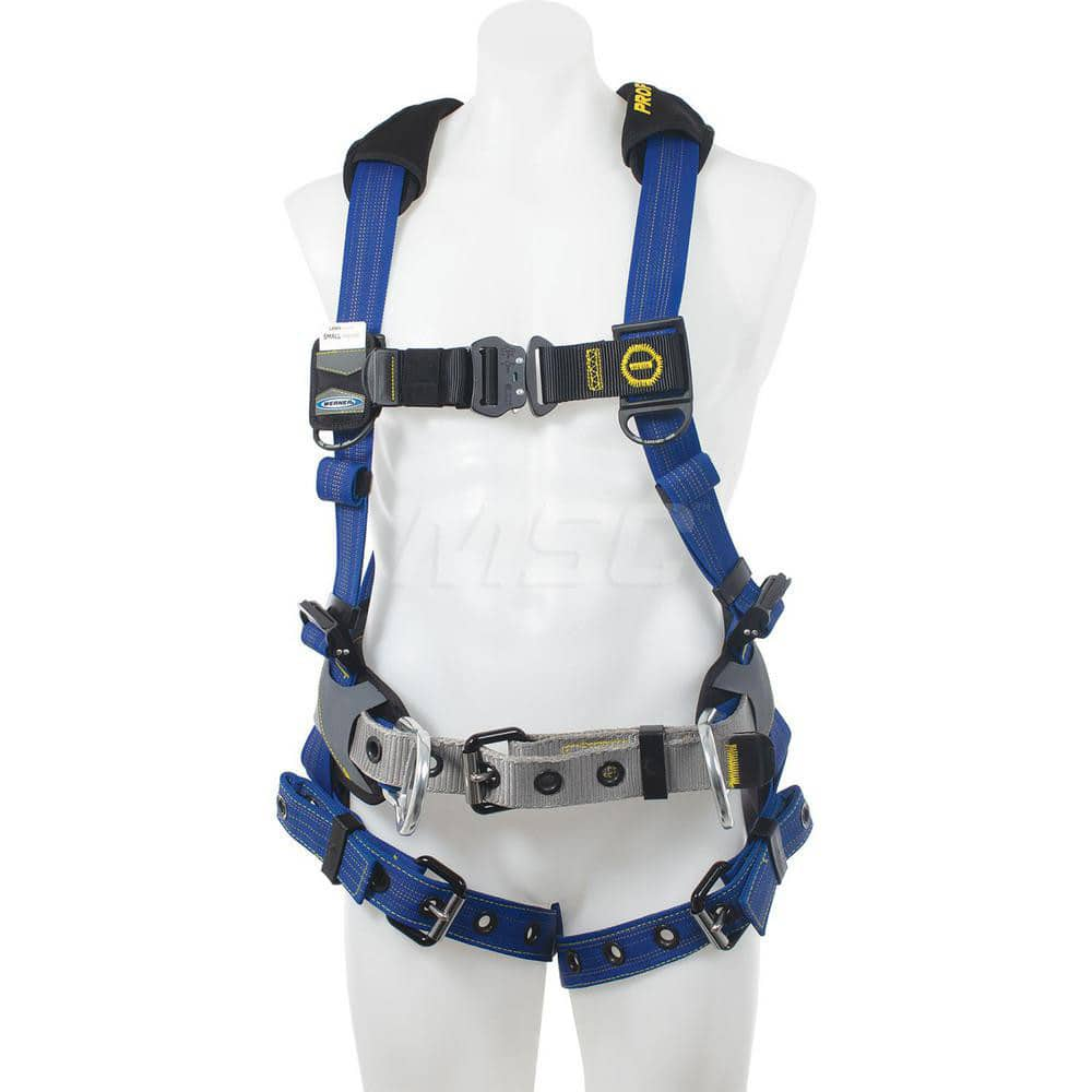 Fall Protection Harnesses: 400 Lb, Single D-Ring Style, Size 2X-Large, For Construction, Back