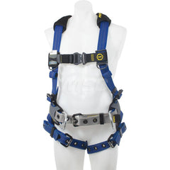 Fall Protection Harnesses: 400 Lb, Single D-Ring Style, Size Small, For Construction, Back