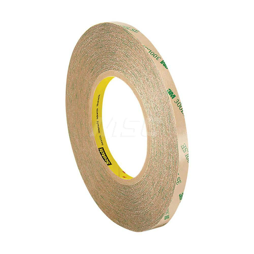 Adhesive Transfer Tape; Adhesive Material: Acrylic; Width (Inch): 1/2; Length (yd): 60.00; Thickness (mil): 5.2000; Minimum Operating Temperature (F): -40.000; Maximum Operating Temperature (F): 300.000; Color: Clear; Liner Material: Kraft Paper; Series: