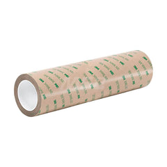 Tan Double-Sided Polyester Film Tape: 12″ Wide, 5 yd Long, 6.7 mil Thick, Acrylic Adhesive