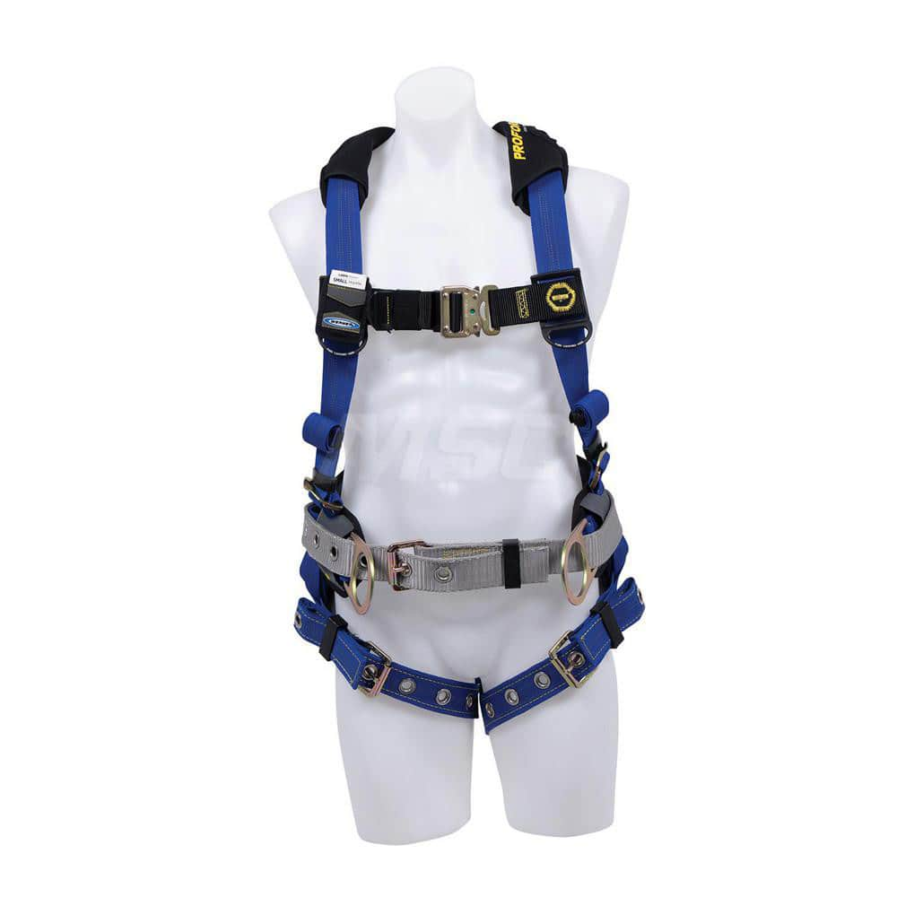 Fall Protection Harnesses: 400 Lb, Single D-Ring Style, Size 2X-Large, For Construction, Back