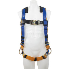 Fall Protection Harnesses: 400 Lb, Front, Back and Side D-Rings Style, Size Small, For Climbing & Positioning, Front Back & Hips