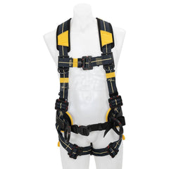 Fall Protection Harnesses: 400 Lb, Back and Side D-Rings Style, Size X-Large, For Construction, Back & Hips