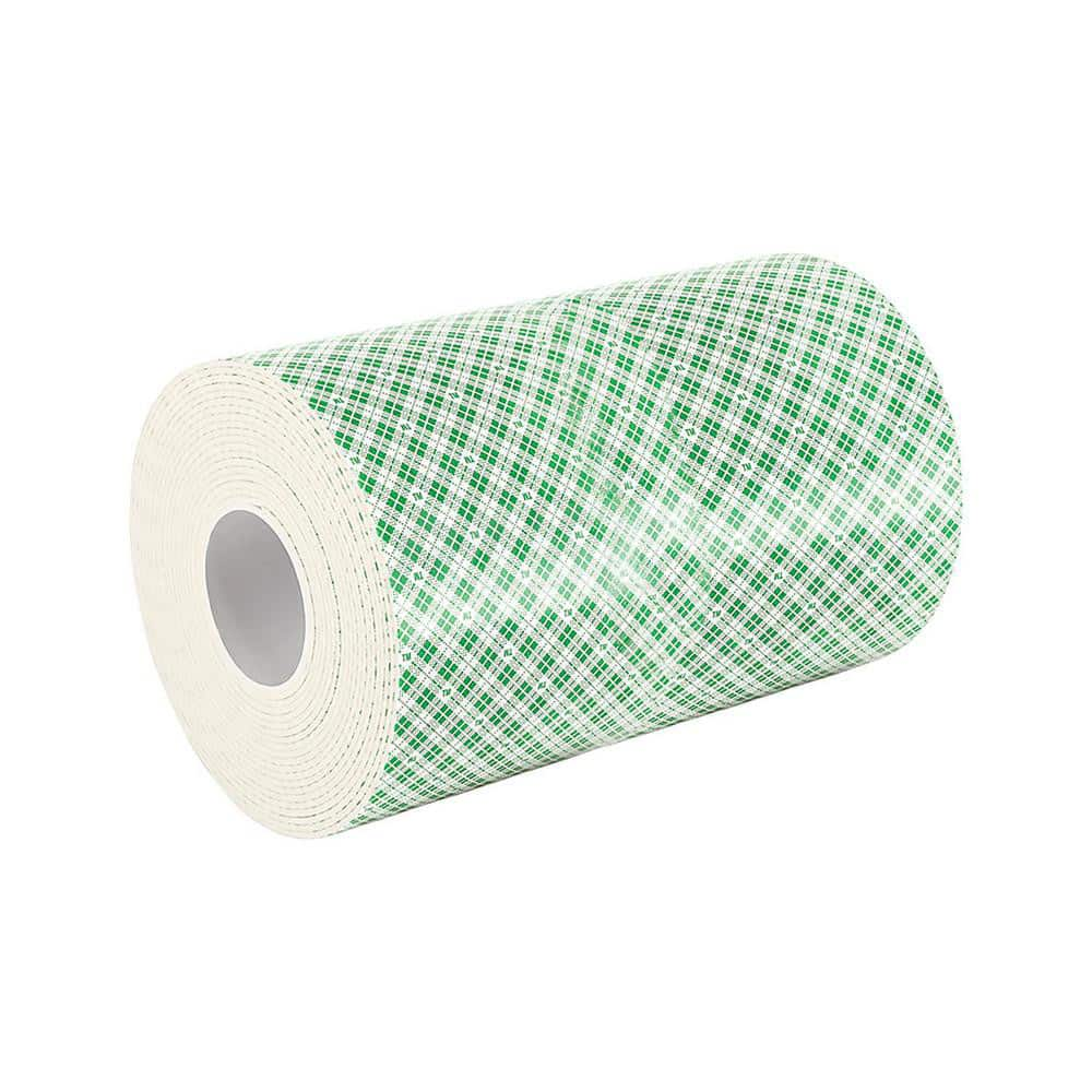 White Double-Sided Urethane Foam Tape: 1″ Wide, 5 yd Long, 31 mil Thick, Acrylic Adhesive