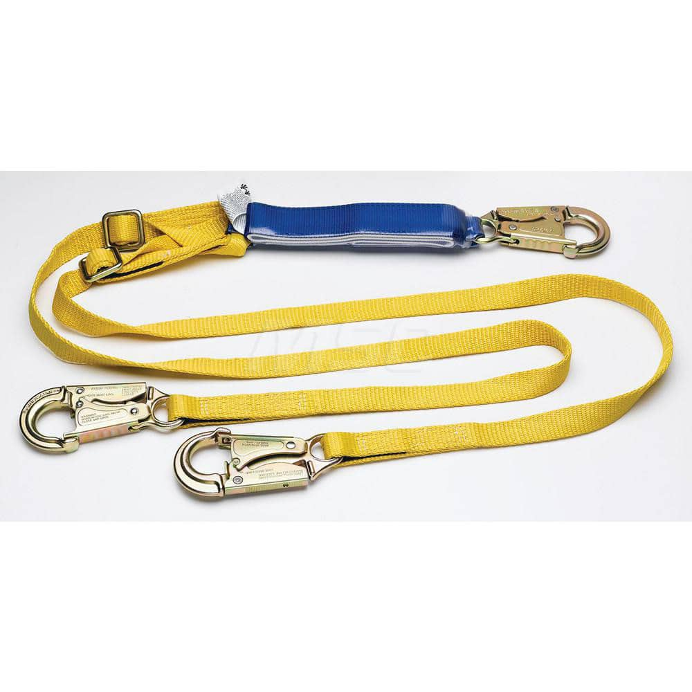 Lanyards & Lifelines; Load Capacity: 5000 lb; Construction Type: Webbing; Harness Type: Ladder Climbing; Lanyard End Connection: Snap Hook; Anchorage End Connection: Rebar Hook; Length Ft.: 6.00