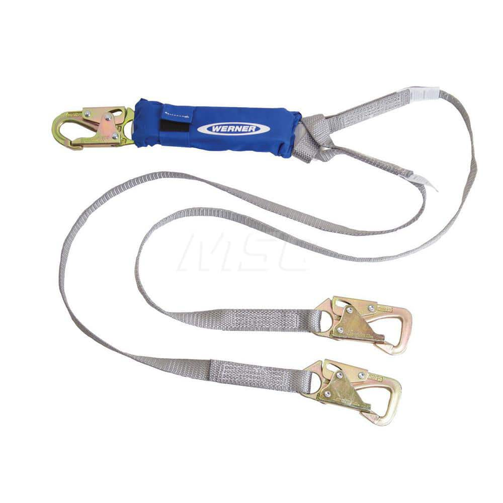 Lanyards & Lifelines; Load Capacity: 5000 lb; Construction Type: Webbing; Harness Type: Ladder Climbing; Lanyard End Connection: Snap Hook; Anchorage End Connection: Snap Hook; Length Ft.: 6.00