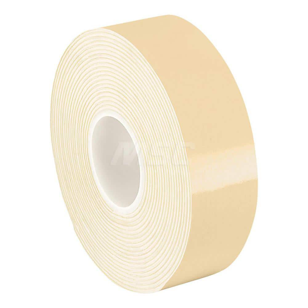 White Double-Sided Polyethylene Foam Tape: 3/4″ Wide, 5 yd Long, 62 mil Thick, Acrylic Adhesive