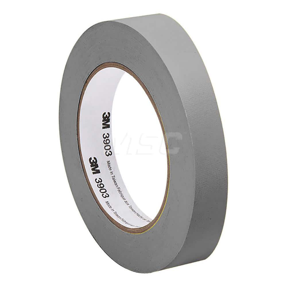 Duct Tape: 1/2″ Wide, 6.3 mil Thick, Vinyl Rubber Adhesive, 14 lb/in Tensile Strength