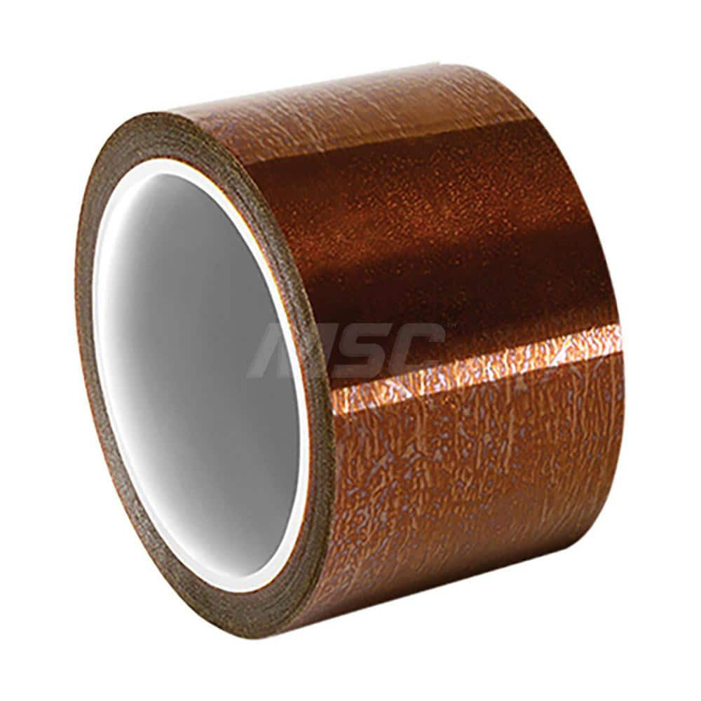 Polyimide Film Tape: 1/2″ Wide, 36 yd Long, 2.5 mil Thick 30 Lb/In Tensile Strength, Silicone Adhesive, -40 to 500 ° F