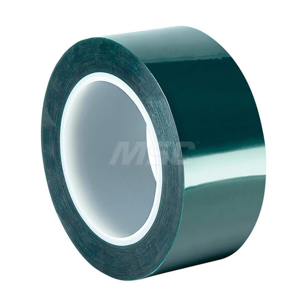 Polyester Film Tape: 2″ Wide, 72 yd Long, 3.3 mil Thick 50 Lb/In Tensile Strength, Silicone Adhesive, 400 ° F