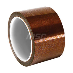 Polyimide Film Tape: 1/2″ Wide, 100' x 1 mil Thick Non-Adhesive, -40 to 450 ° F