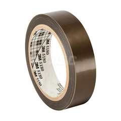 Polytetrafluroethylene Film Tape: 1/2″ Wide, 36 yd Long, 3.7 mil Thick 22 Lb/In Tensile Strength, Silicone Adhesive, 500 ° F