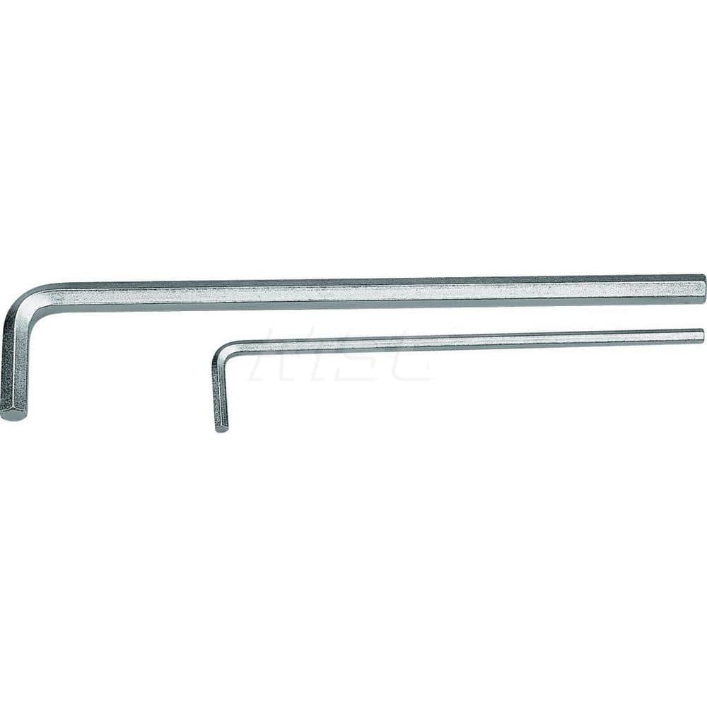 Hex Key: 6 mm Hex, Extra Long Arm 186 mm OAL, 61CrSiV5 Vanadium Steel