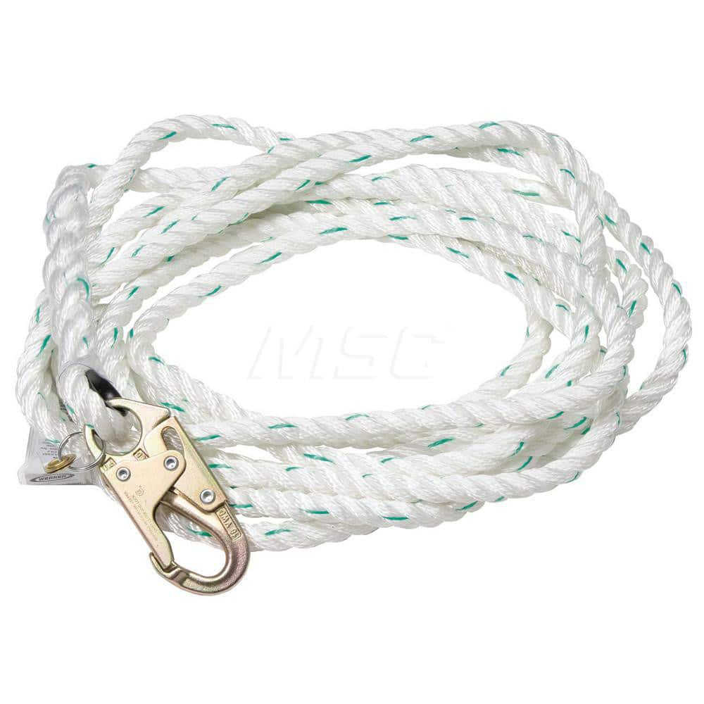 Lanyards & Lifelines; Load Capacity: 310; Lifeline Material: Polyester; Capacity (Lb.): 310; End Connections: Snap Hook; Maximum Number Of Users: 1; Length Ft.: 175.00