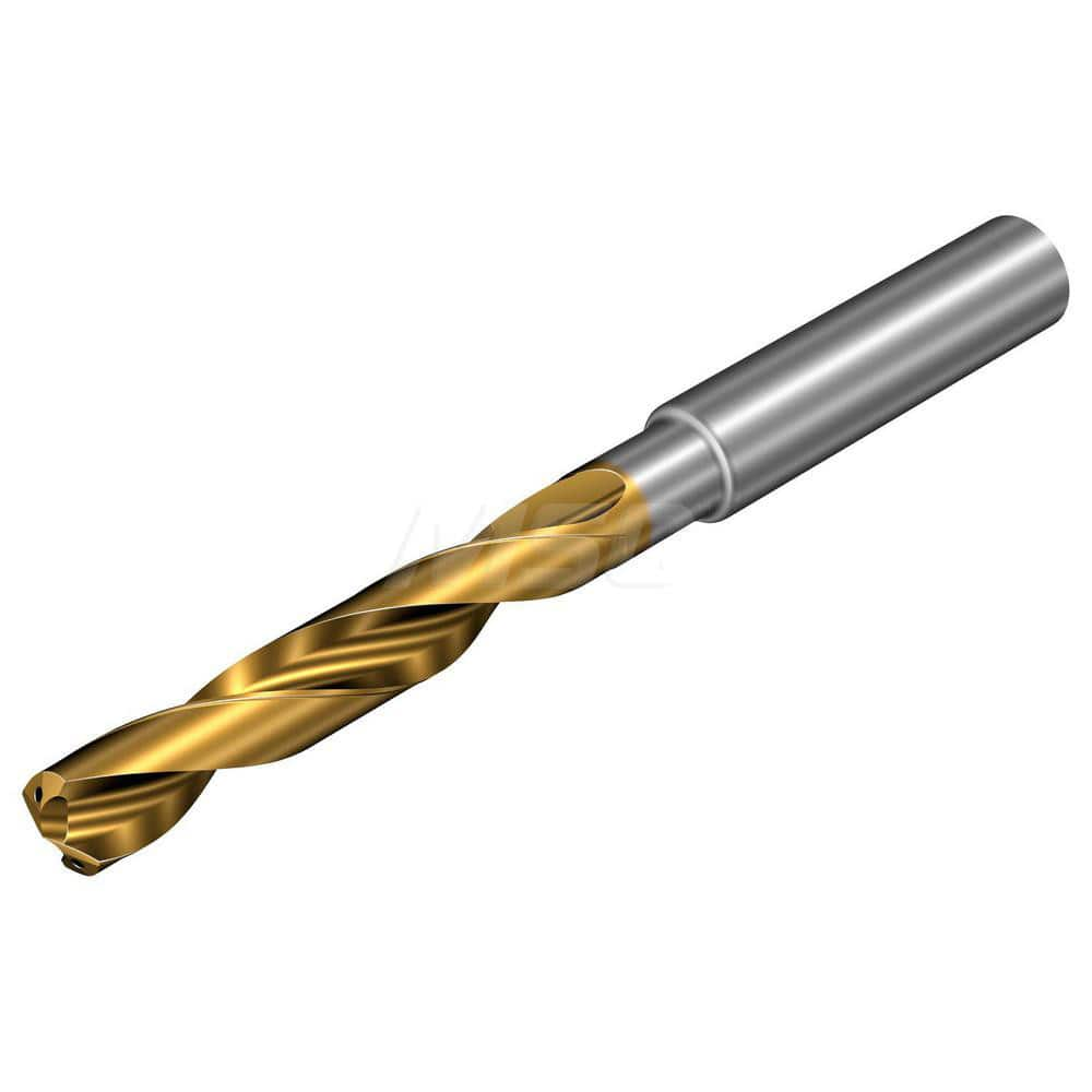 Jobber Length Drill Bit: 0.748″ Dia, 147 °, Solid Carbide TiAlSiN, TiSiN Finish, 6.0236″ OAL, Right Hand Cut, Spiral Flute, Straight-Cylindrical Shank, Series CoroDrill 860