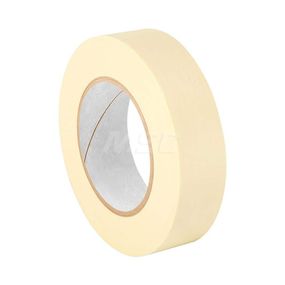 Masking Tape: 2″ Wide, 60 yd Long, 5 mil Thick, Tan Crepe Paper, Rubber Adhesive, 20 lb/in Tensile Strength