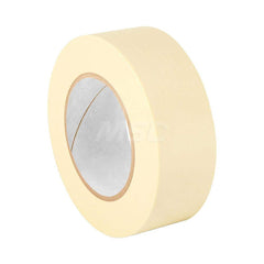 Masking Tape: 2″ Wide, 60 yd Long, 4.8 mil Thick, Tan Crepe Paper, Rubber Adhesive, 19 lb/in Tensile Strength