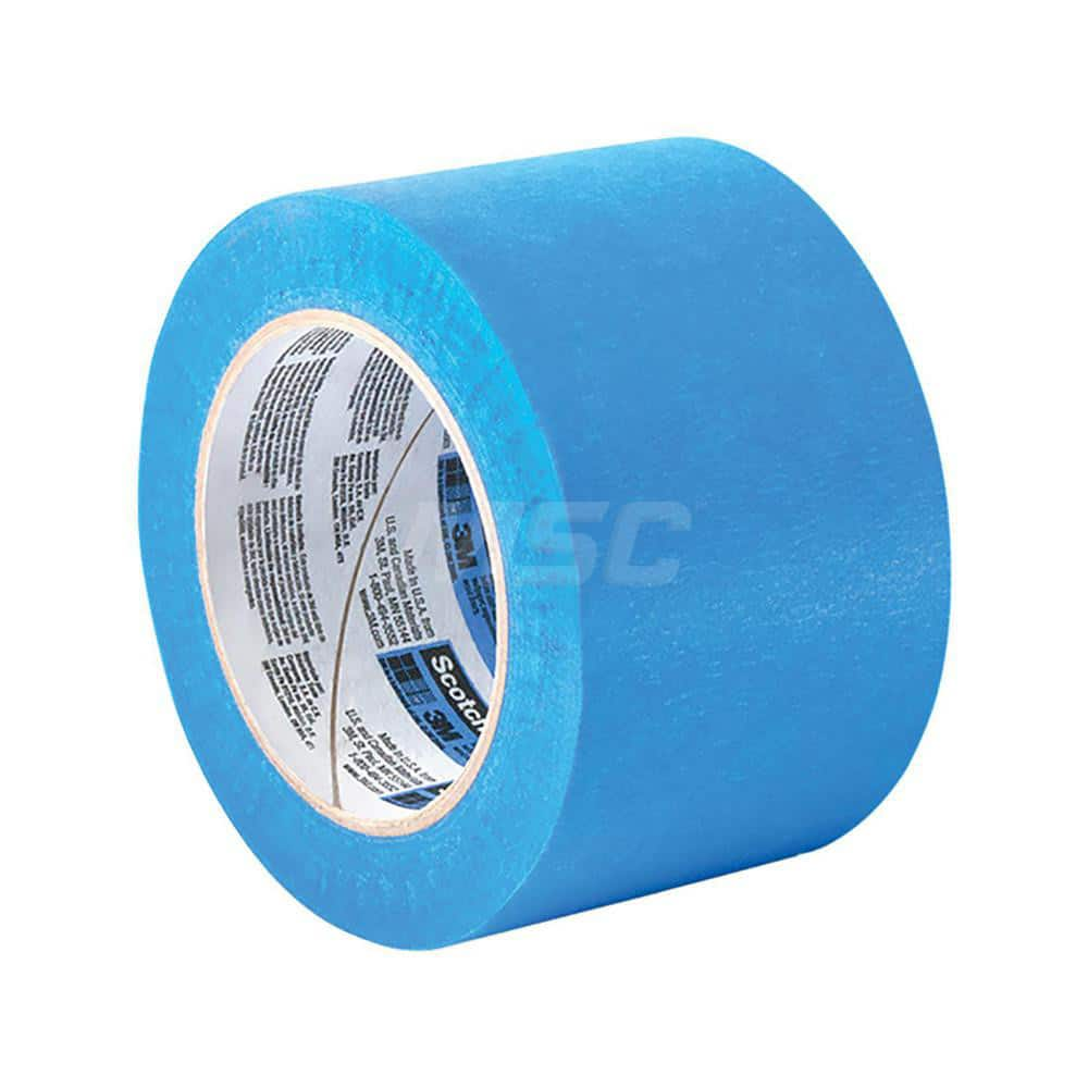 Painter's Tape & Masking Tape: 2-1/4″ Wide, 60 yd Long, 5.4 mil Thick, Blue Crepe Paper, Acrylic Adhesive, 27 lb/in Tensile Strength