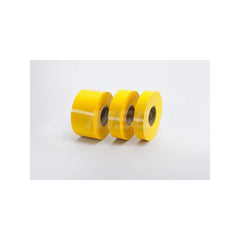 Masking Tape: 4″ Wide, 83.33 yd Long, 4 mil Thick, Yellow Polyvinylchloride Film, 0.48 lb/in Tensile Strength