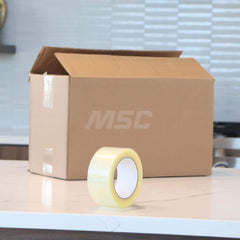 Packing Tape: Clear, Natural Rubber Adhesive Polypropylene Film, 1.6 mil Thick