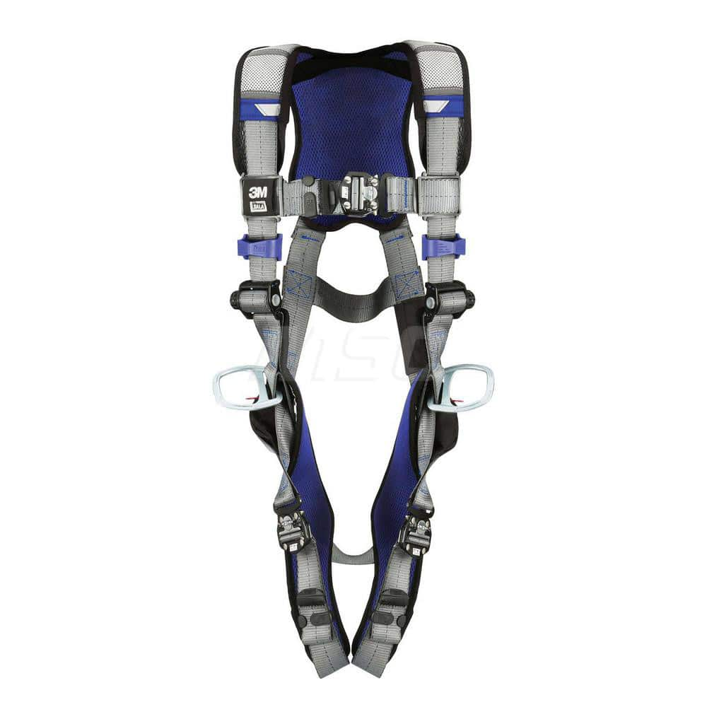 Fall Protection Harnesses: 420 Lb, Vest Style, Size X-Large, For Positioning, Back & Hips Quick-Connect Leg Strap, Quick-Connect Chest Strap