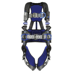 Fall Protection Harnesses: 420 Lb, Construction Style, Size Small, For Climbing Construction & Positioning, Back Front & Hips Tongue Leg Strap, Quick-Connect Chest Strap