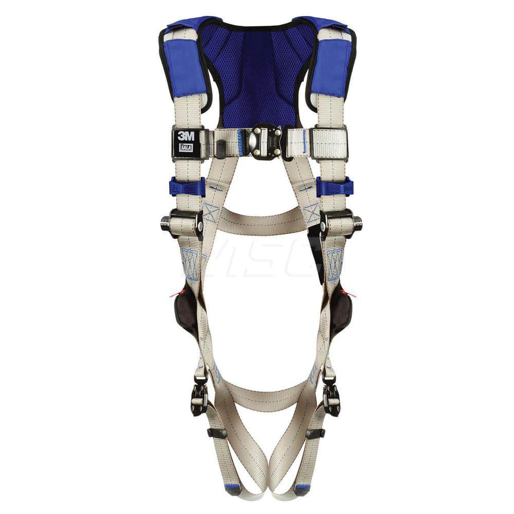 Fall Protection Harnesses: 420 Lb, Vest Style, Size Small, For General Purpose, Back Quick-Connect Leg Strap, Quick-Connect Chest Strap