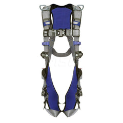 Fall Protection Harnesses: 420 Lb, Vest Style, Size Medium, For Retrieval & Rescue, Back & Shoulder Quick-Connect Leg Strap, Quick-Connect Chest Strap