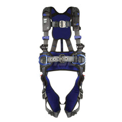 Fall Protection Harnesses: 420 Lb, Construction Style, Size X-Large, For Construction & Positioning, Back & Hips Quick-Connect Leg Strap, Quick-Connect Chest Strap