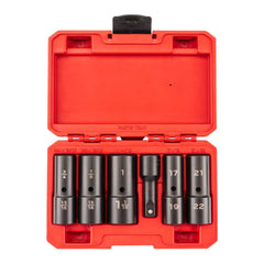 Socket Sets; Set Type: Socket Set; Deep; Thin Wall; Drive Size: 1/2 in; Number Of Pieces: 6; Case Type: Blow Mold Case; Number Of Points: 6