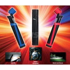 Flashlights; Bulb Type: LED; Type: Hand held flashlight; Maximum Light Output (Lumens): 160; Batteries Included: Yes; Body Type: Polymer Resin; Battery Size: AAA; Body Color: Blue; Rechargeable: No; Number Of Batteries: 3; Number Of Leds: 10; Maximum Run