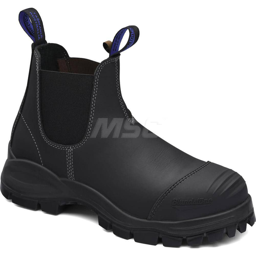 Work Boot: Size 8, 6″ High, Leather, Steel Toe Standard Width, Non-Slip Sole