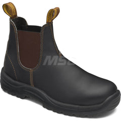 Work Boot: Size 8, 6″ High, Leather, Steel Toe Standard Width, Non-Slip Sole