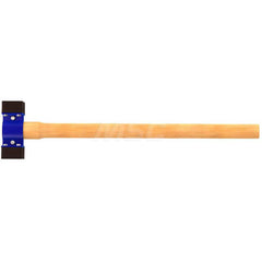 Sledge Hammer: 4.5 lb Head, 35″ OAL Rubber Head, Wood Handle