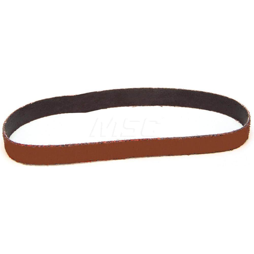 Abrasive Belt: 3/4″ Width, 18″ OAL, 120+ Grit, Ceramic Coated