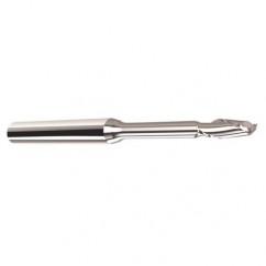 3mm Dia. - 3mm LOC - 57mm OAL - .25mm C/R  2 FL Carbide End Mill with 25mm Reach - Uncoated - A1 Tooling