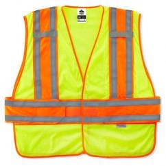 8240HL M/L LIME EXPANDABLE VEST - A1 Tooling