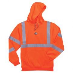 8393 L ORANGE HOODED SWEATSHIRT - A1 Tooling